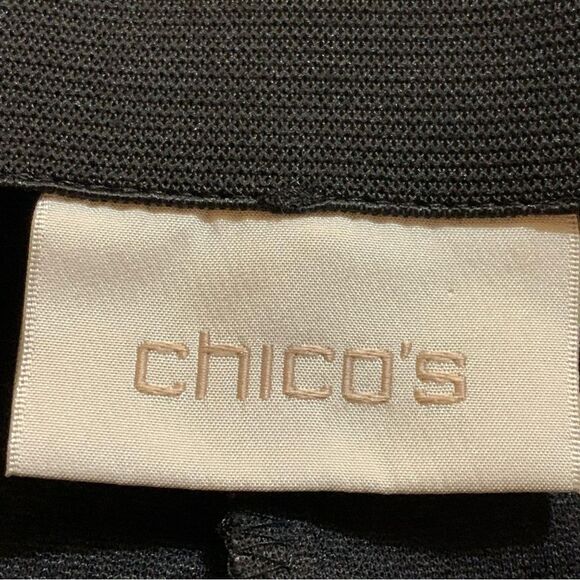 CHICO’S The Lindy Stretch Trousers  1 Medium Dark Gray Side Zipper. - Picture 9 of 16